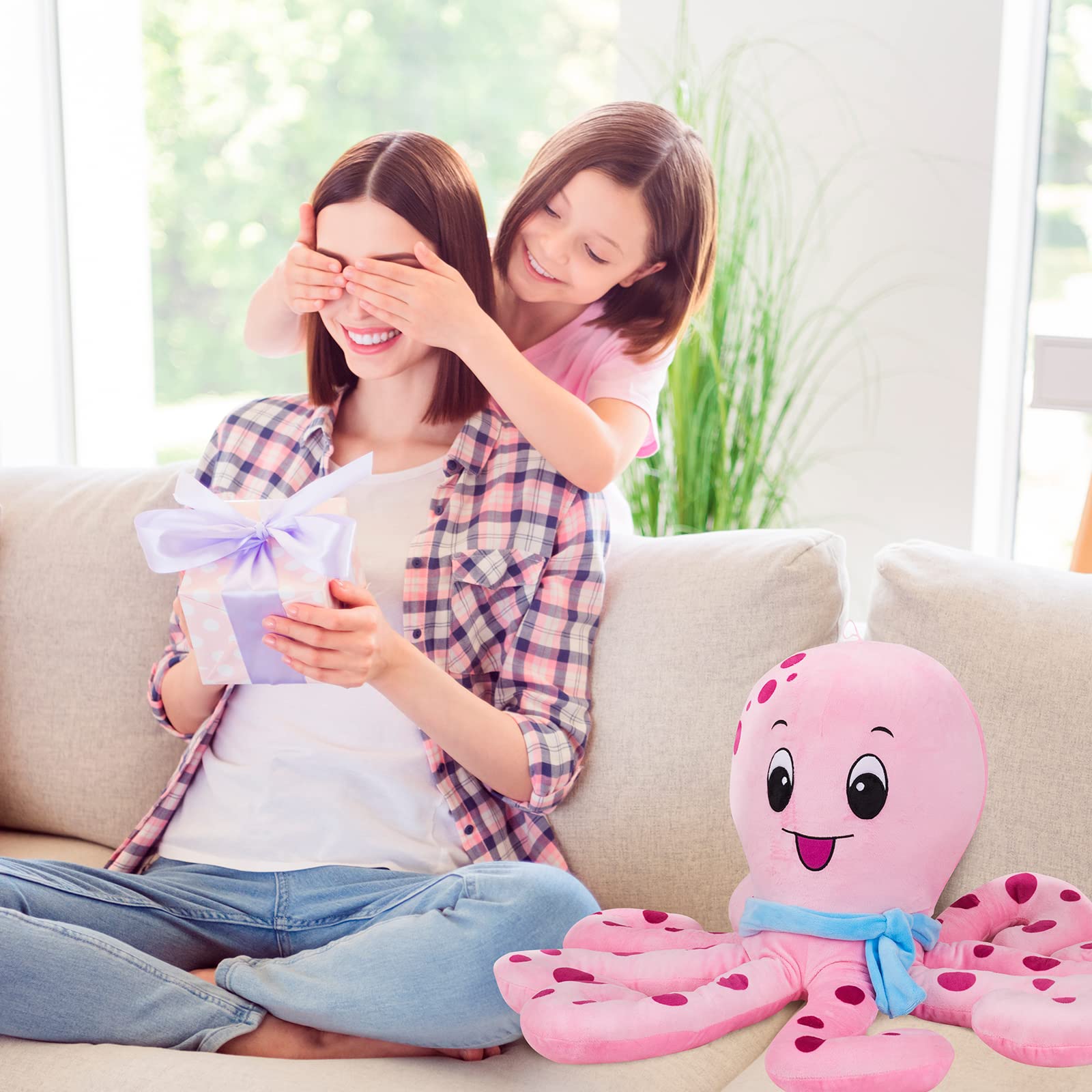 Amazon.co.jp: TheLynns 13.8インチ ピンク ハッピータコ ぬいぐるみ